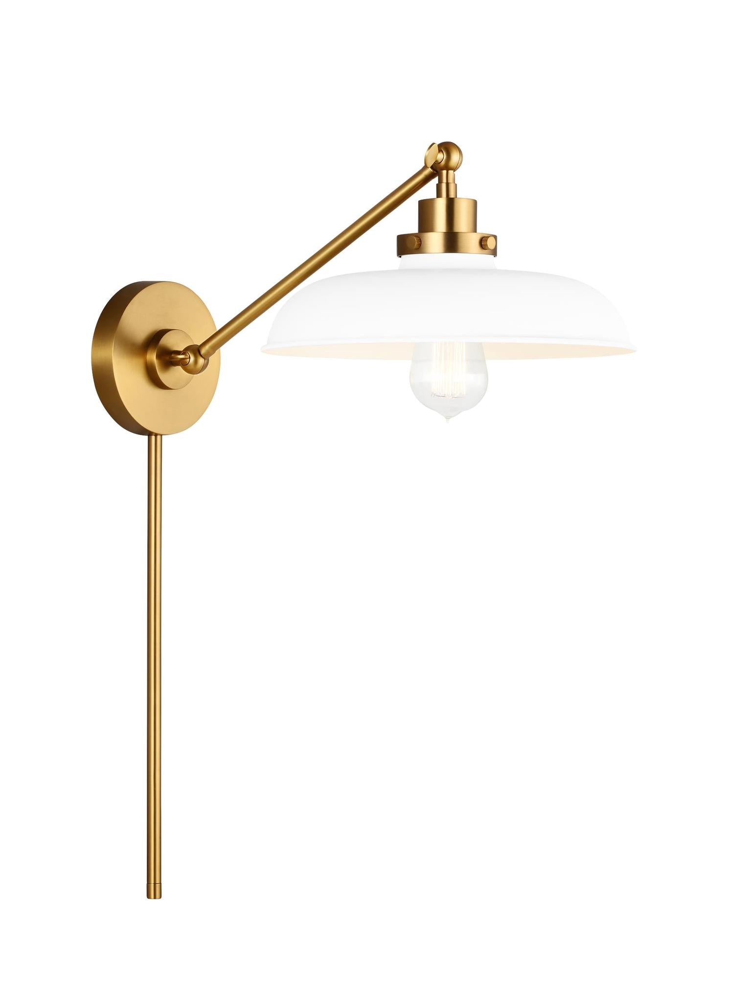 VISUAL COMFORT & CO., WELLFLEET SINGLE ARM WIDE TASK SCONCE, WALL SCONCES