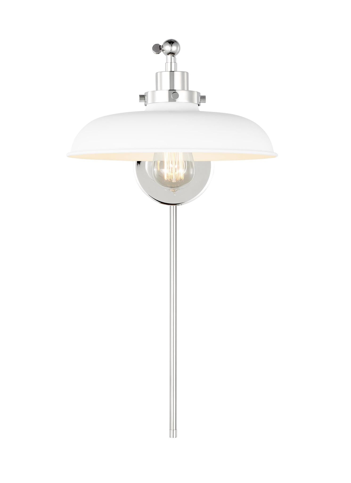 VISUAL COMFORT & CO., WELLFLEET SINGLE ARM WIDE TASK SCONCE, WALL SCONCES