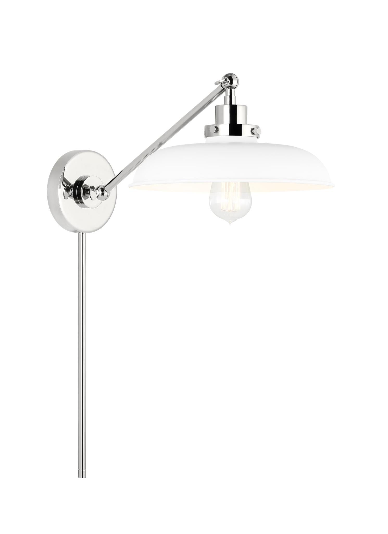 VISUAL COMFORT & CO., WELLFLEET SINGLE ARM WIDE TASK SCONCE, WALL SCONCES