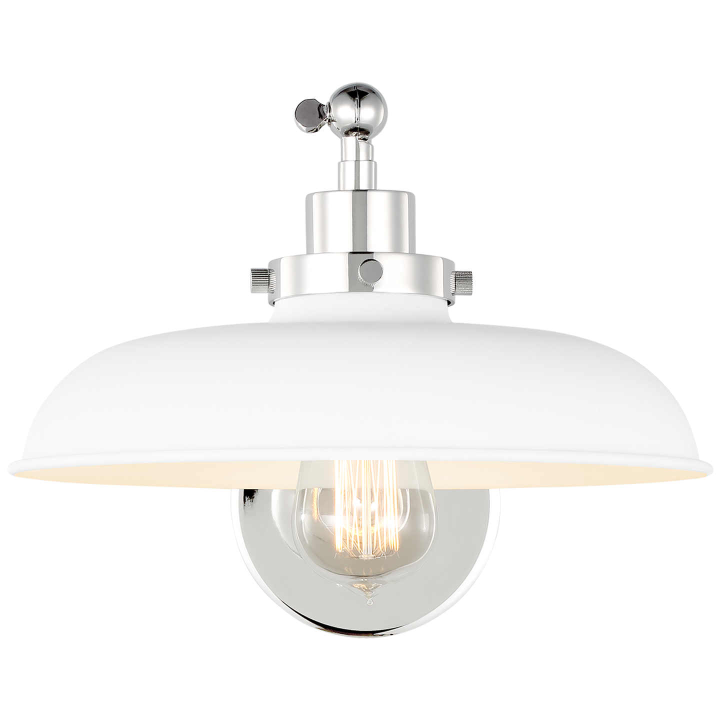 VISUAL COMFORT & CO., WELLFLEET SINGLE ARM WIDE TASK SCONCE, WALL SCONCES