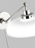 VISUAL COMFORT & CO., WELLFLEET SINGLE ARM WIDE TASK SCONCE, WALL SCONCES