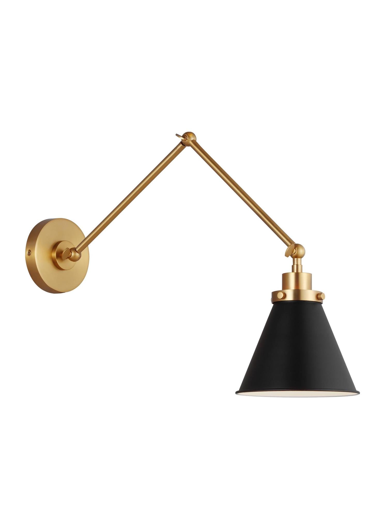 VISUAL COMFORT & CO., WELLFLEET DOUBLE ARM CONE TASK SCONCE, WALL SCONCES