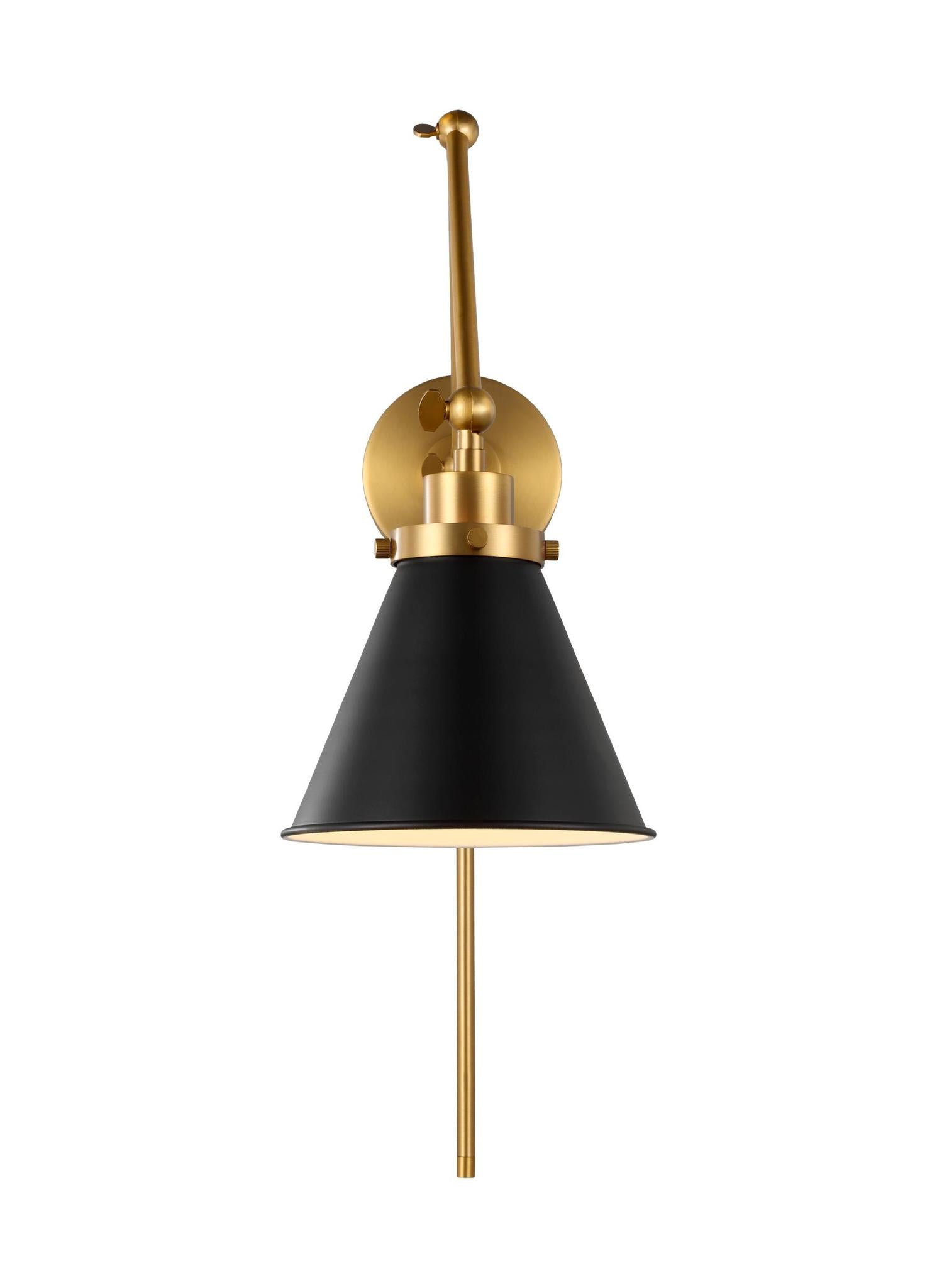 VISUAL COMFORT & CO., WELLFLEET DOUBLE ARM CONE TASK SCONCE, WALL SCONCES