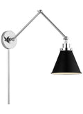 VISUAL COMFORT STUDIO, WELLFLEET DOUBLE ARM CONE TASK SCONCE, WALL SCONCES