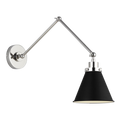 VISUAL COMFORT & CO., WELLFLEET DOUBLE ARM CONE TASK SCONCE, WALL SCONCES