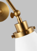 VISUAL COMFORT STUDIO, WELLFLEET DOUBLE ARM CONE TASK SCONCE, WALL SCONCES