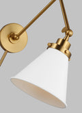 VISUAL COMFORT & CO., WELLFLEET DOUBLE ARM CONE TASK SCONCE, WALL SCONCES