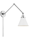 VISUAL COMFORT STUDIO, WELLFLEET DOUBLE ARM CONE TASK SCONCE, WALL SCONCES