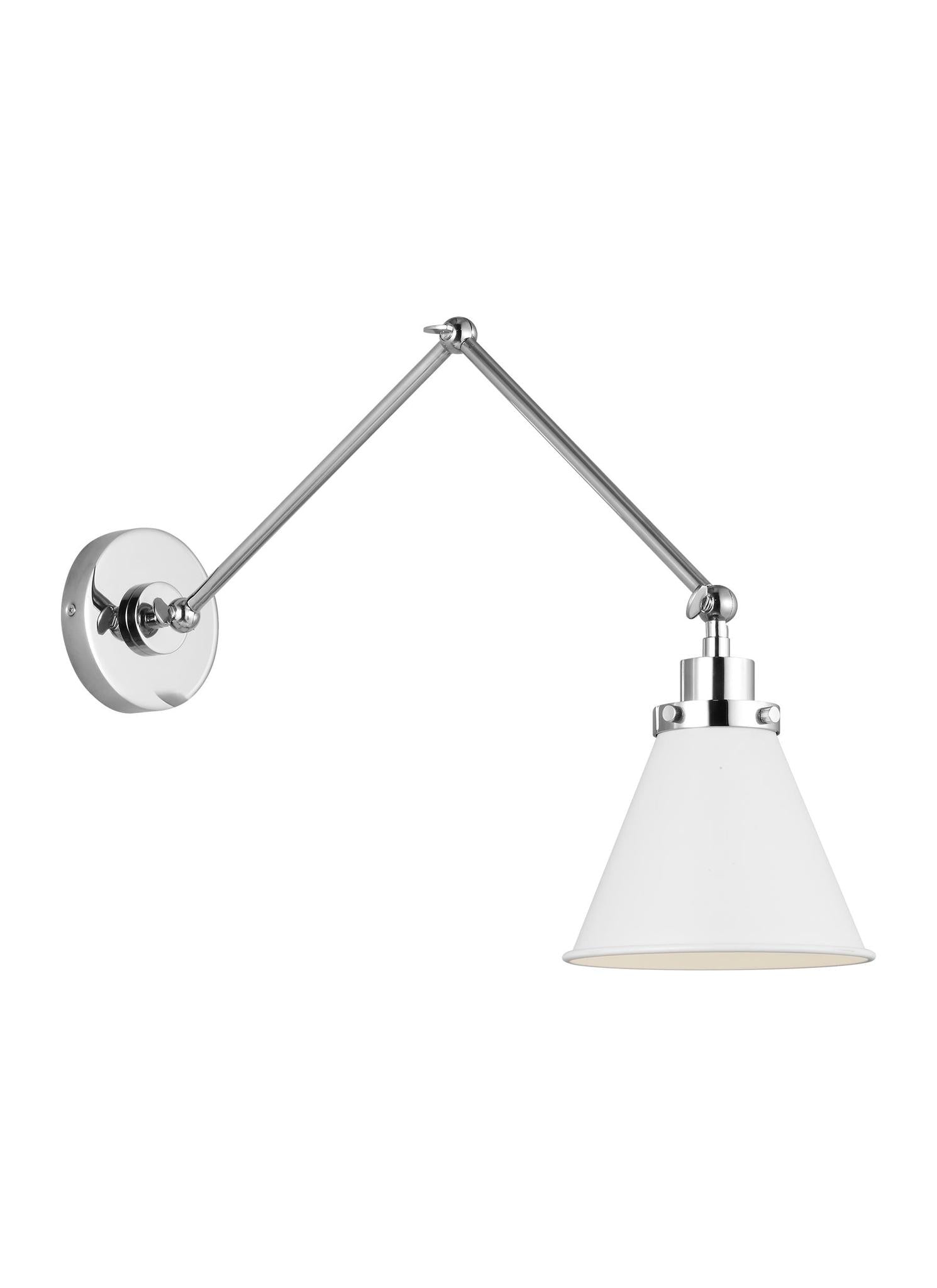 VISUAL COMFORT & CO., WELLFLEET DOUBLE ARM CONE TASK SCONCE, WALL SCONCES
