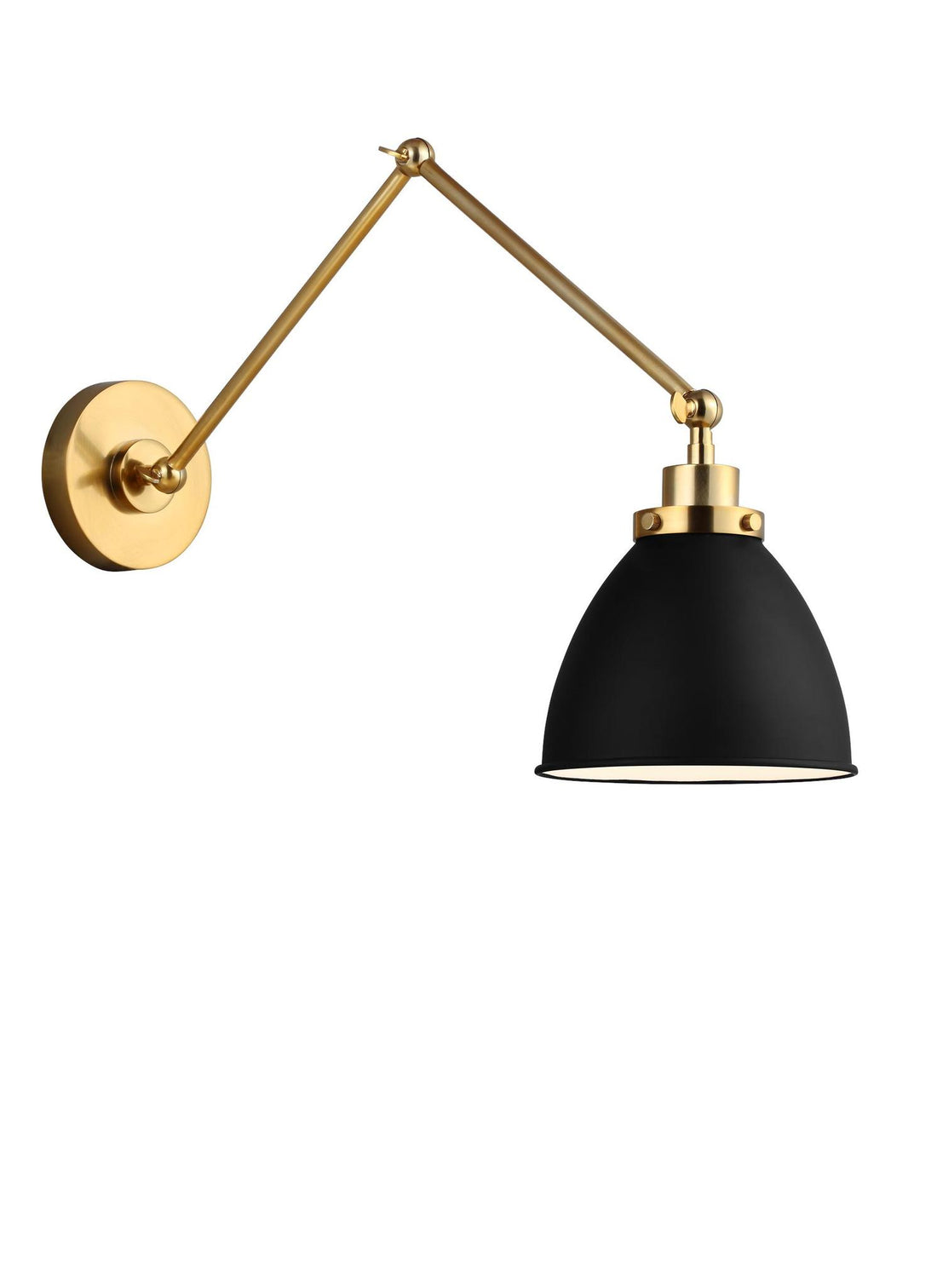 VISUAL COMFORT STUDIO, WELLFLEET DOUBLE ARM DOME TASK SCONCE, WALL SCONCES