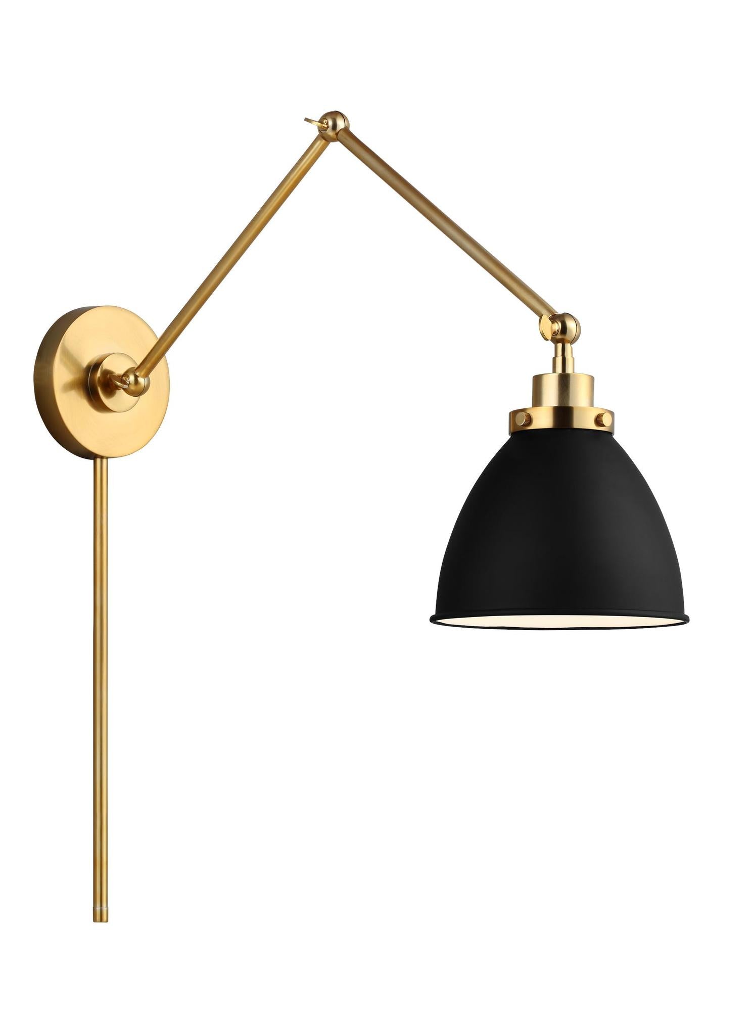 VISUAL COMFORT & CO., WELLFLEET DOUBLE ARM DOME TASK SCONCE, WALL SCONCES