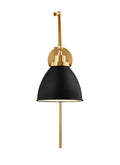 VISUAL COMFORT & CO., WELLFLEET DOUBLE ARM DOME TASK SCONCE, WALL SCONCES