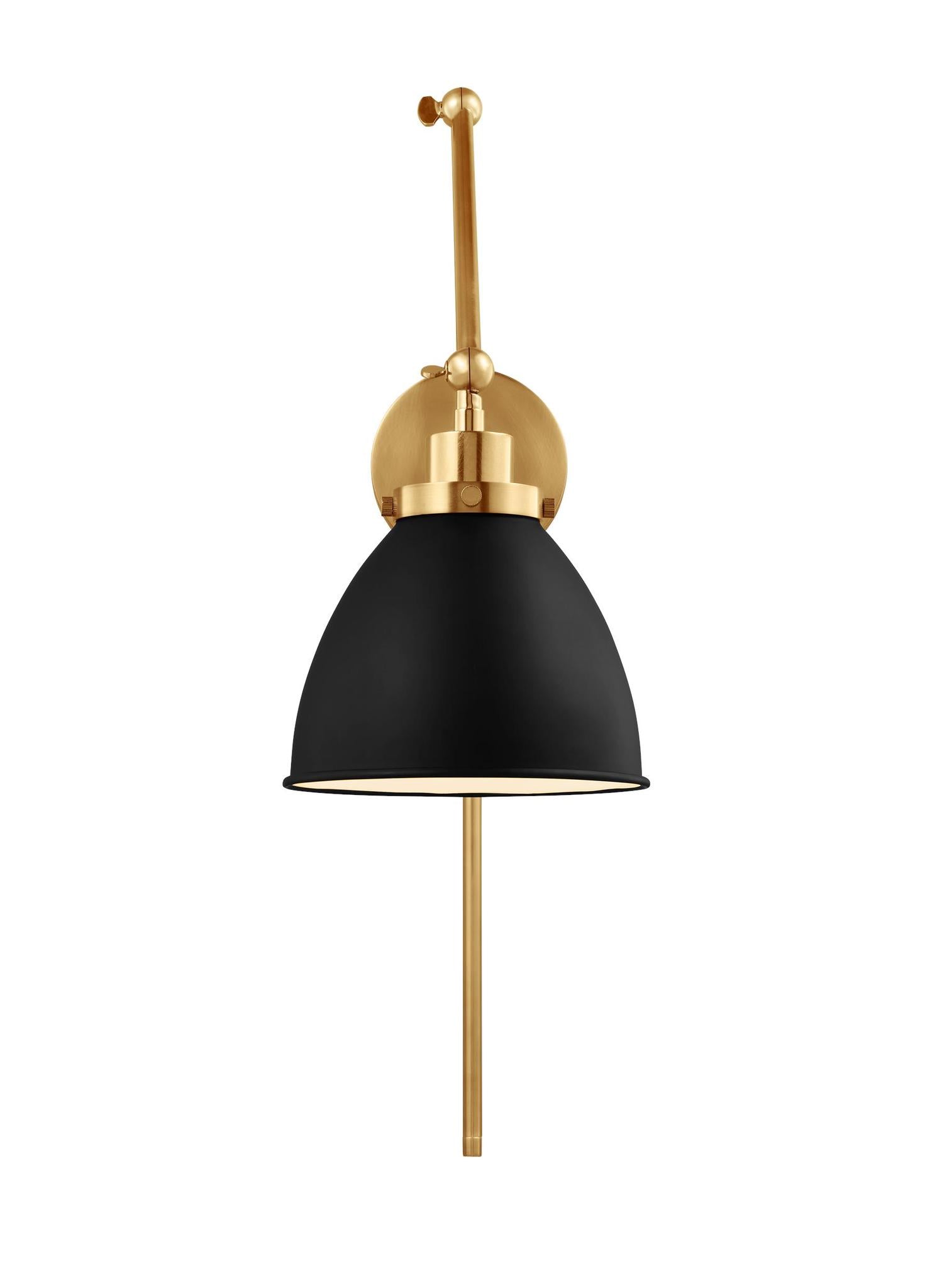 VISUAL COMFORT & CO., WELLFLEET DOUBLE ARM DOME TASK SCONCE, WALL SCONCES