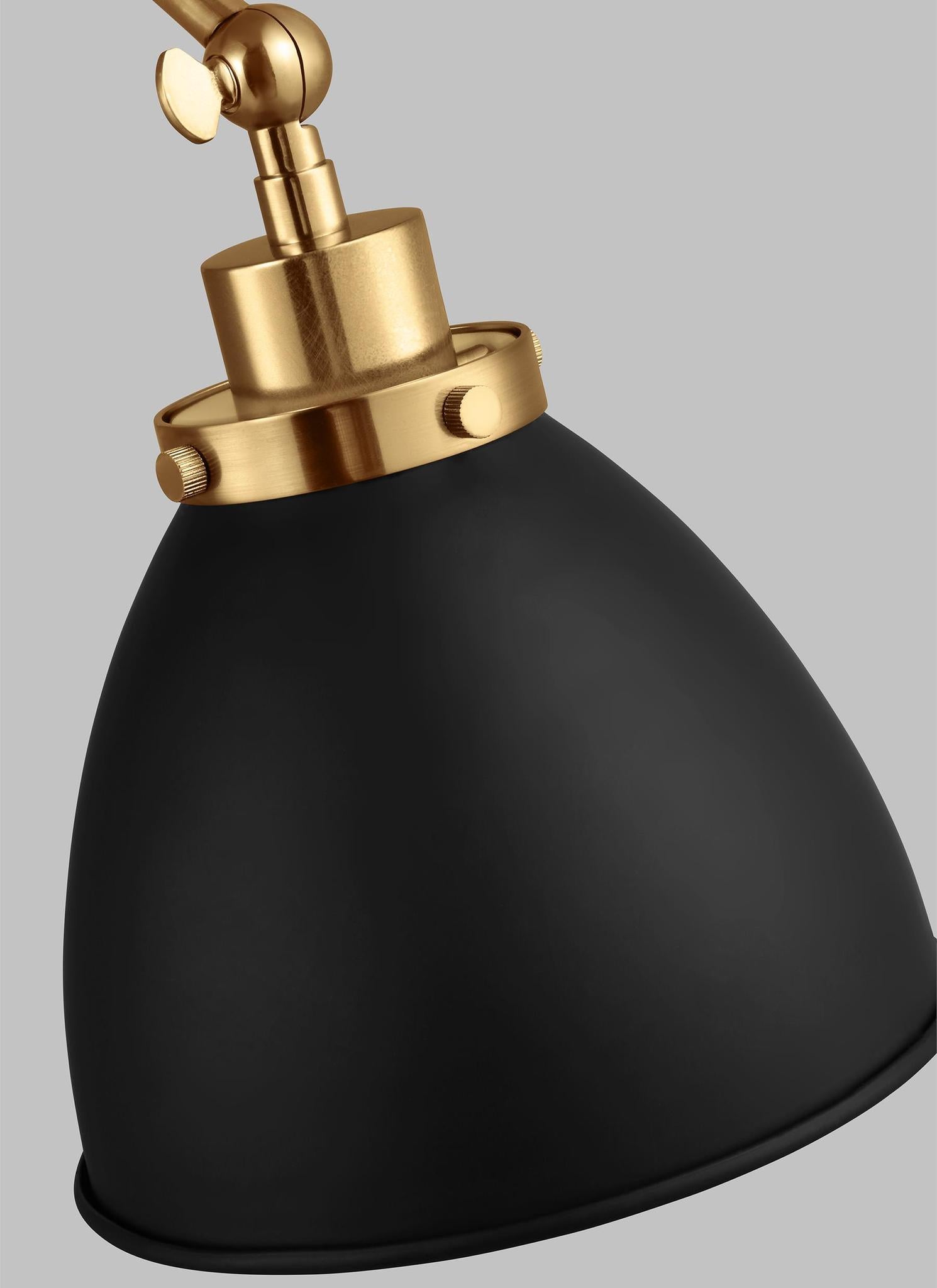 VISUAL COMFORT STUDIO, WELLFLEET DOUBLE ARM DOME TASK SCONCE, WALL SCONCES