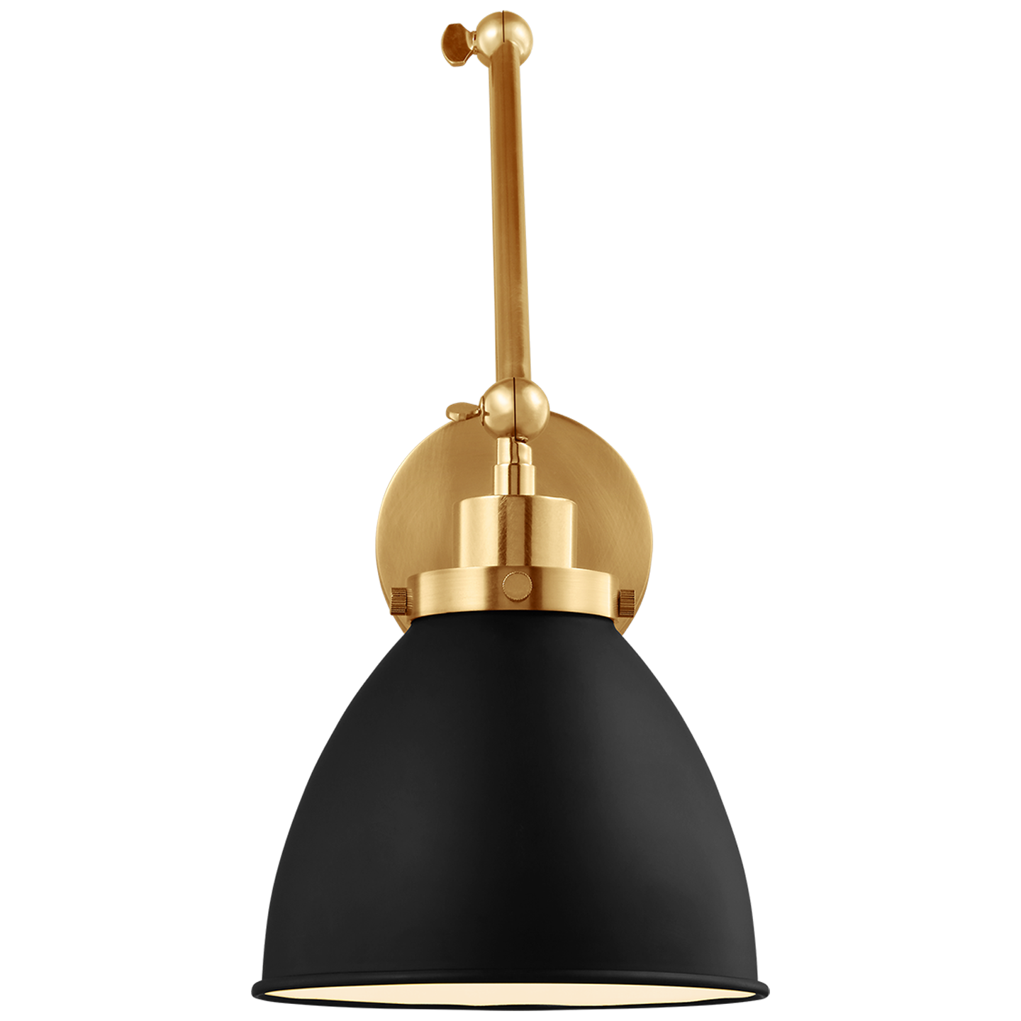 VISUAL COMFORT STUDIO, WELLFLEET DOUBLE ARM DOME TASK SCONCE, WALL SCONCES