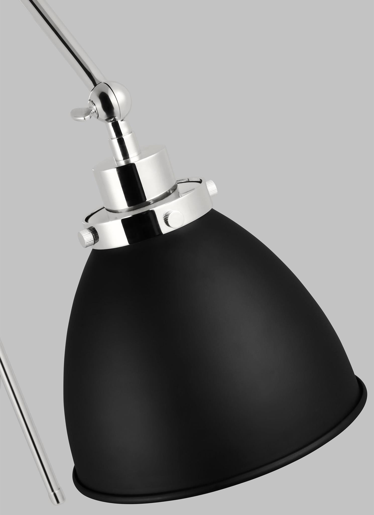 VISUAL COMFORT & CO., WELLFLEET DOUBLE ARM DOME TASK SCONCE, WALL SCONCES