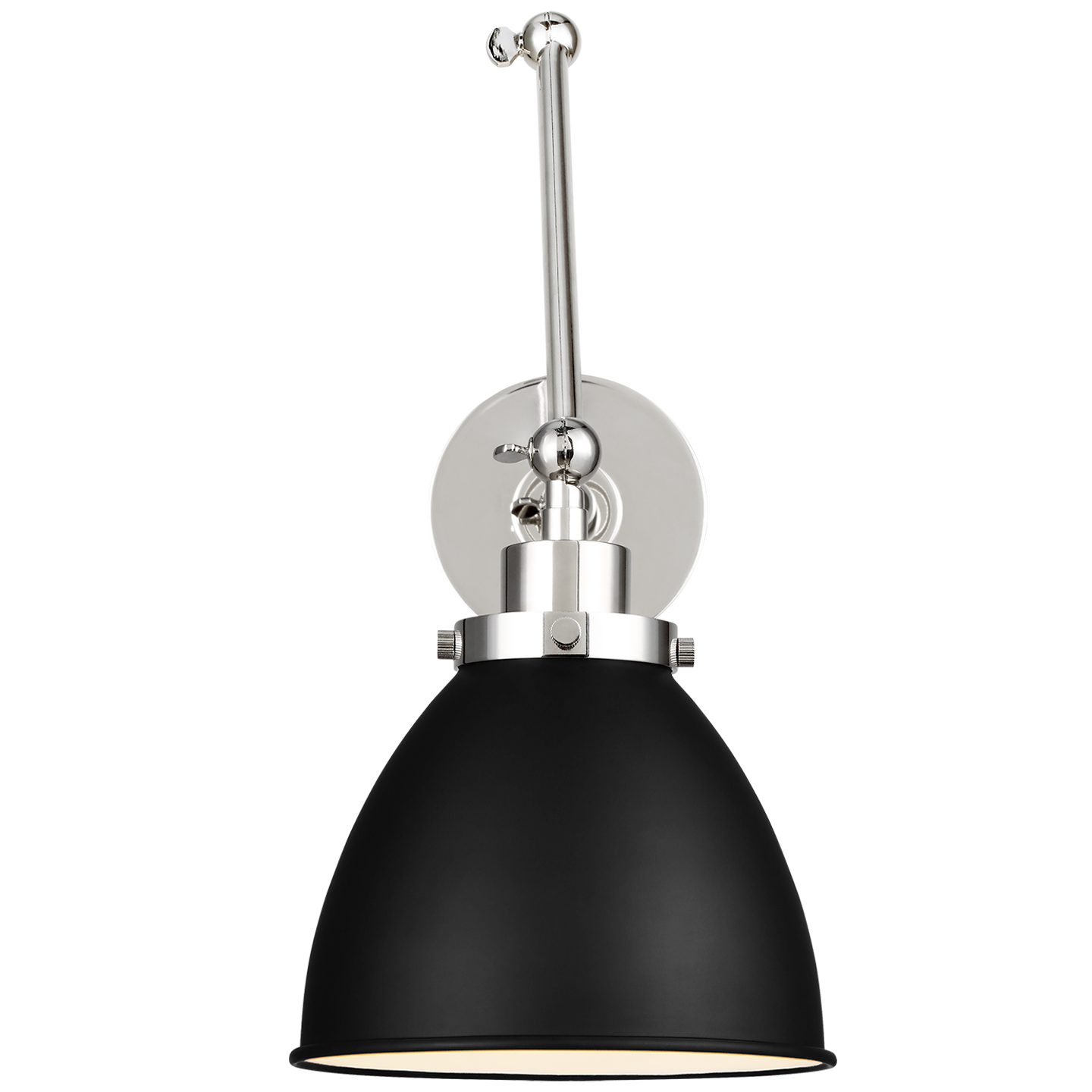 VISUAL COMFORT & CO., WELLFLEET DOUBLE ARM DOME TASK SCONCE, WALL SCONCES