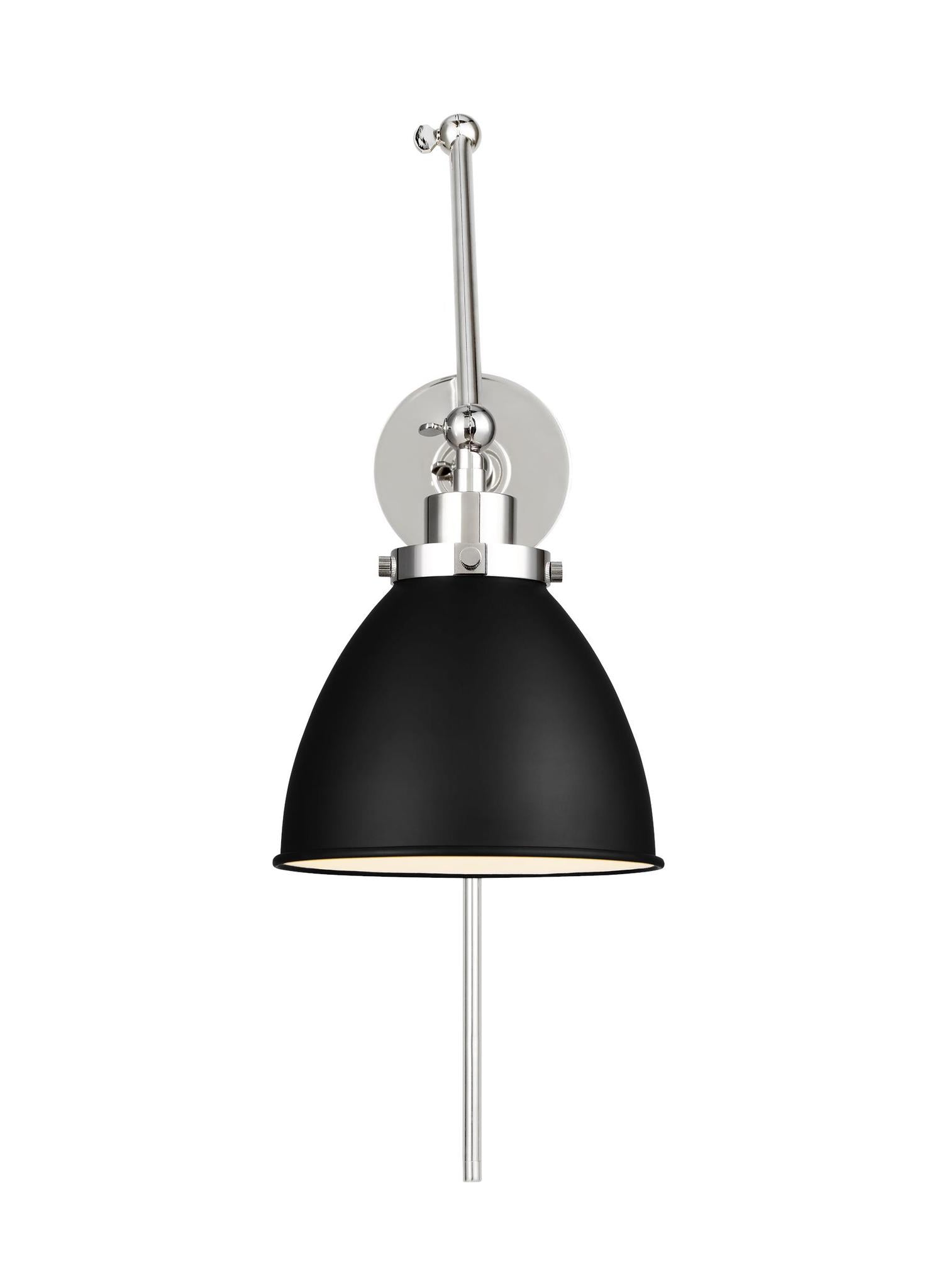 VISUAL COMFORT & CO., WELLFLEET DOUBLE ARM DOME TASK SCONCE, WALL SCONCES