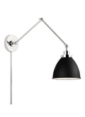 VISUAL COMFORT STUDIO, WELLFLEET DOUBLE ARM DOME TASK SCONCE, WALL SCONCES