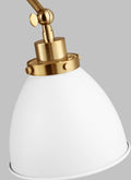 VISUAL COMFORT STUDIO, WELLFLEET DOUBLE ARM DOME TASK SCONCE, WALL SCONCES