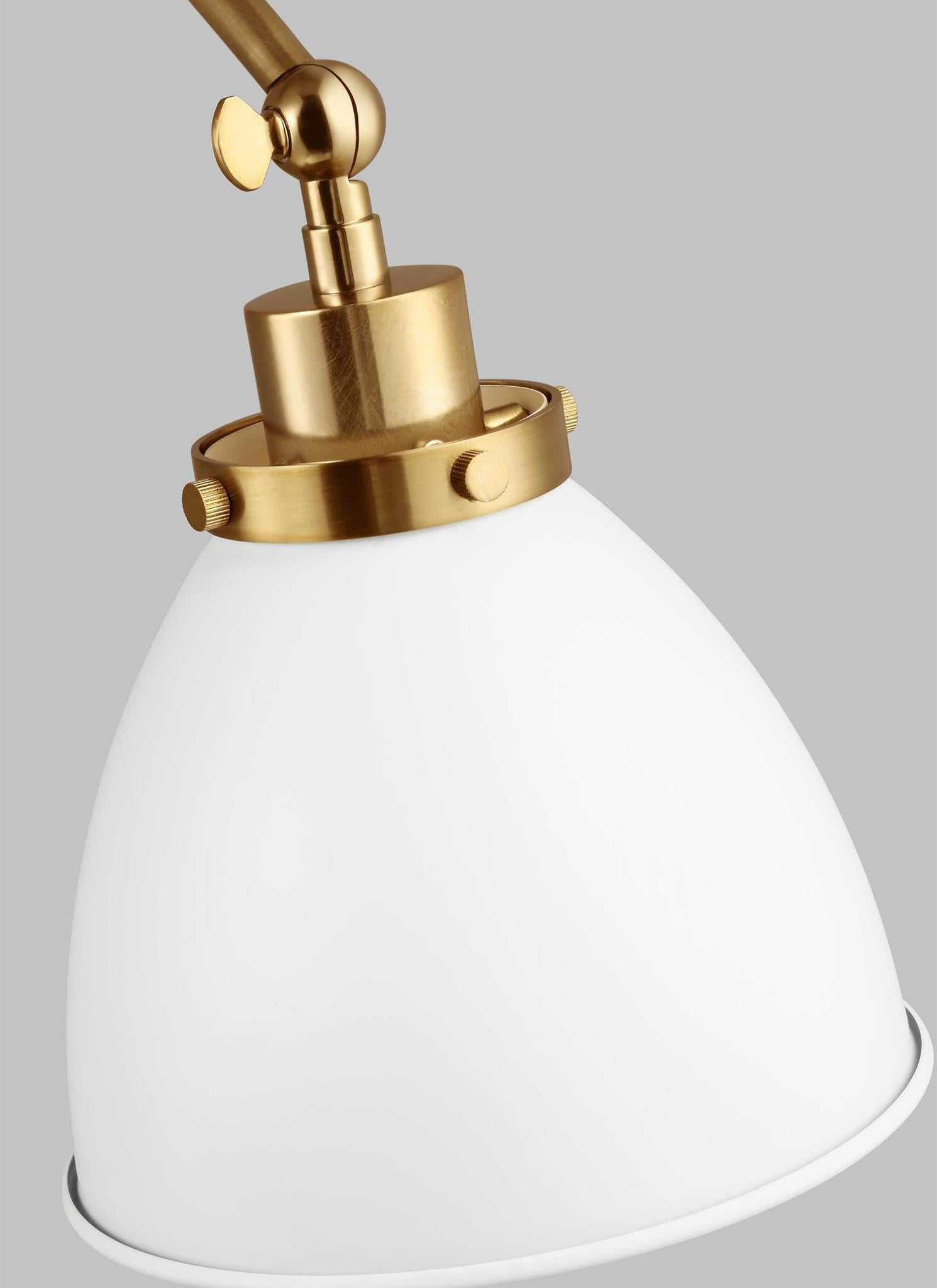 VISUAL COMFORT STUDIO, WELLFLEET DOUBLE ARM DOME TASK SCONCE, WALL SCONCES