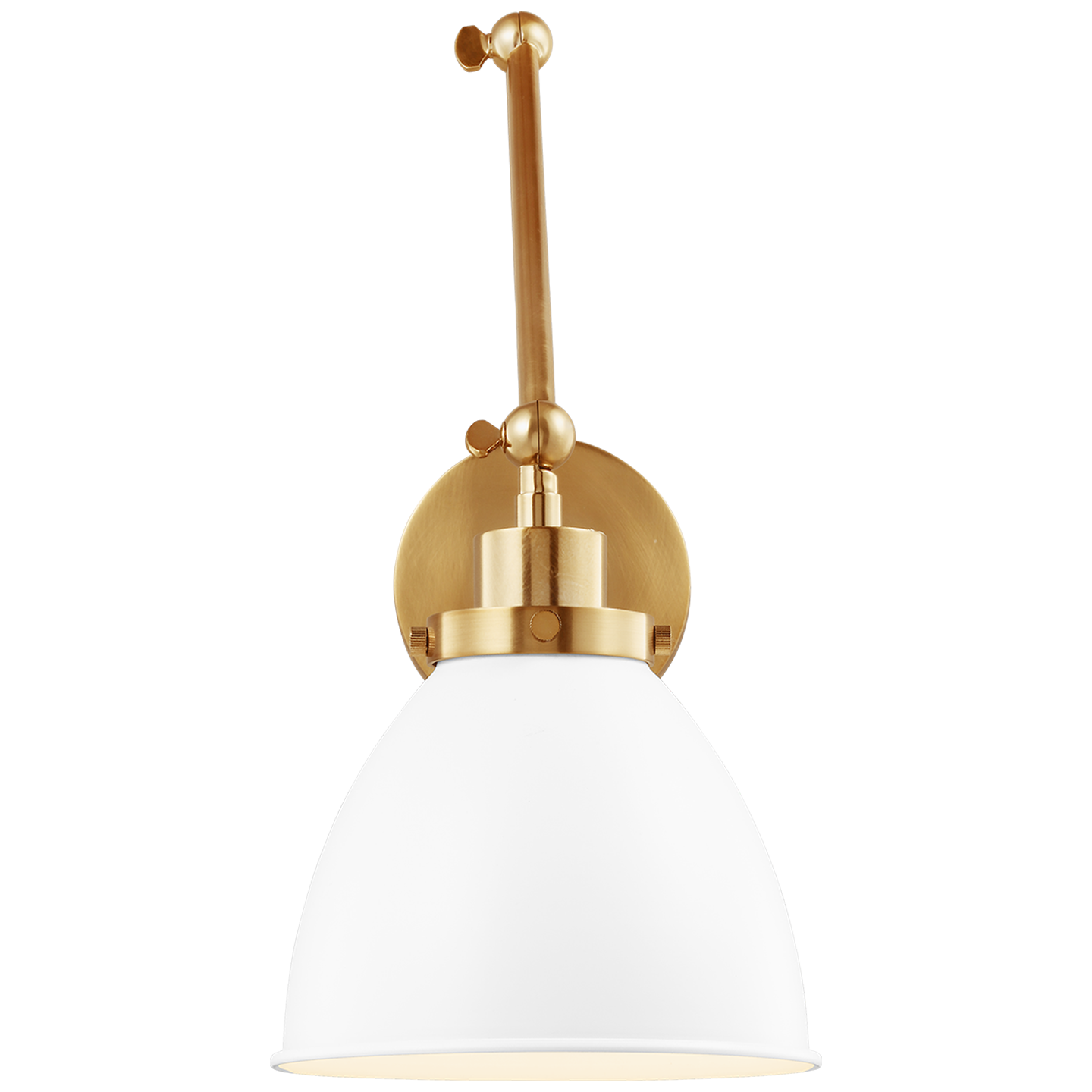 VISUAL COMFORT STUDIO, WELLFLEET DOUBLE ARM DOME TASK SCONCE, WALL SCONCES