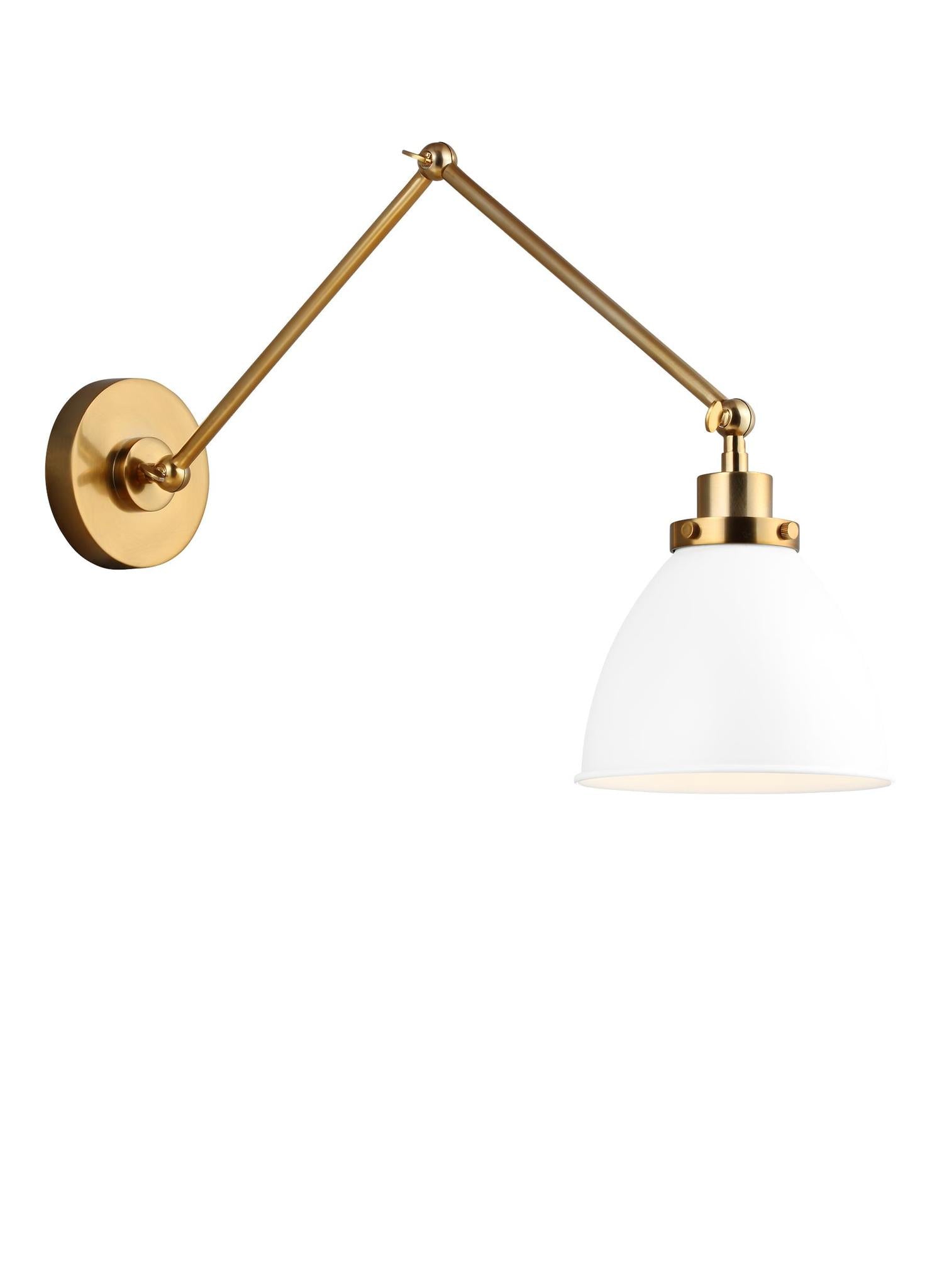 VISUAL COMFORT STUDIO, WELLFLEET DOUBLE ARM DOME TASK SCONCE, WALL SCONCES