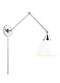 VISUAL COMFORT & CO., WELLFLEET DOUBLE ARM DOME TASK SCONCE, WALL SCONCES