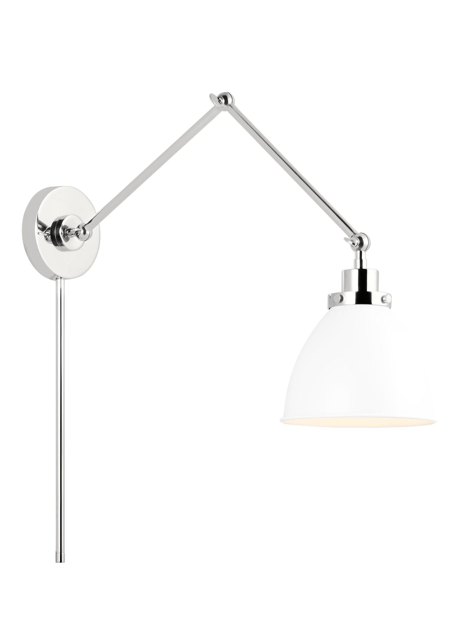 VISUAL COMFORT & CO., WELLFLEET DOUBLE ARM DOME TASK SCONCE, WALL SCONCES