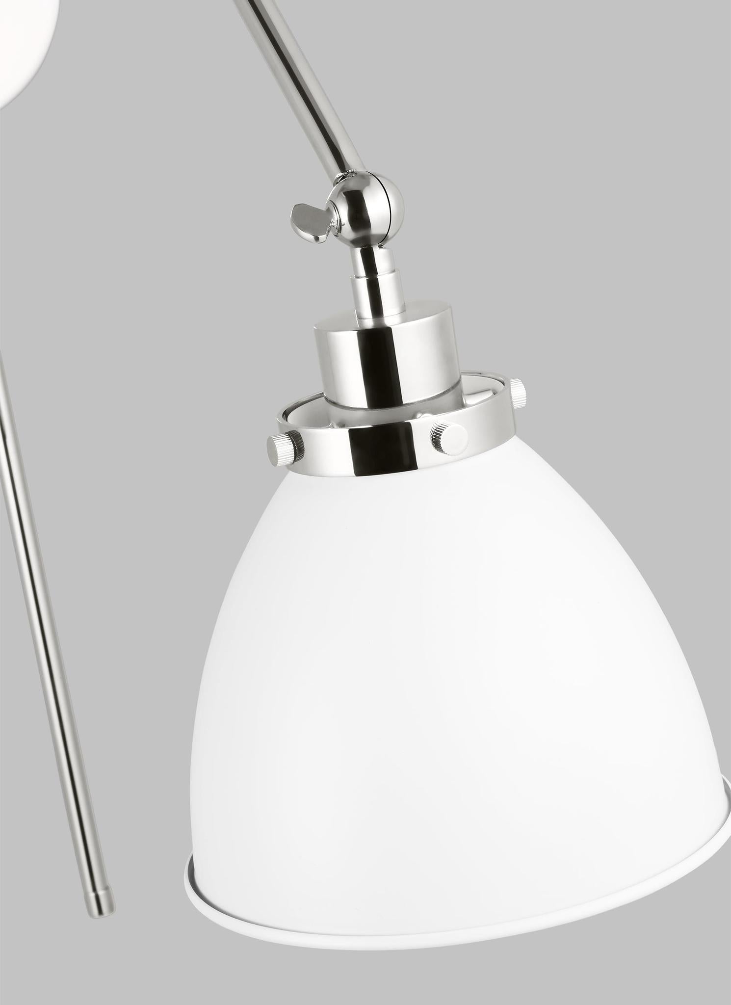 VISUAL COMFORT STUDIO, WELLFLEET DOUBLE ARM DOME TASK SCONCE, WALL SCONCES