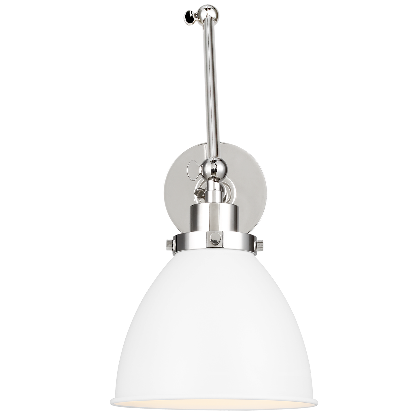 VISUAL COMFORT STUDIO, WELLFLEET DOUBLE ARM DOME TASK SCONCE, WALL SCONCES