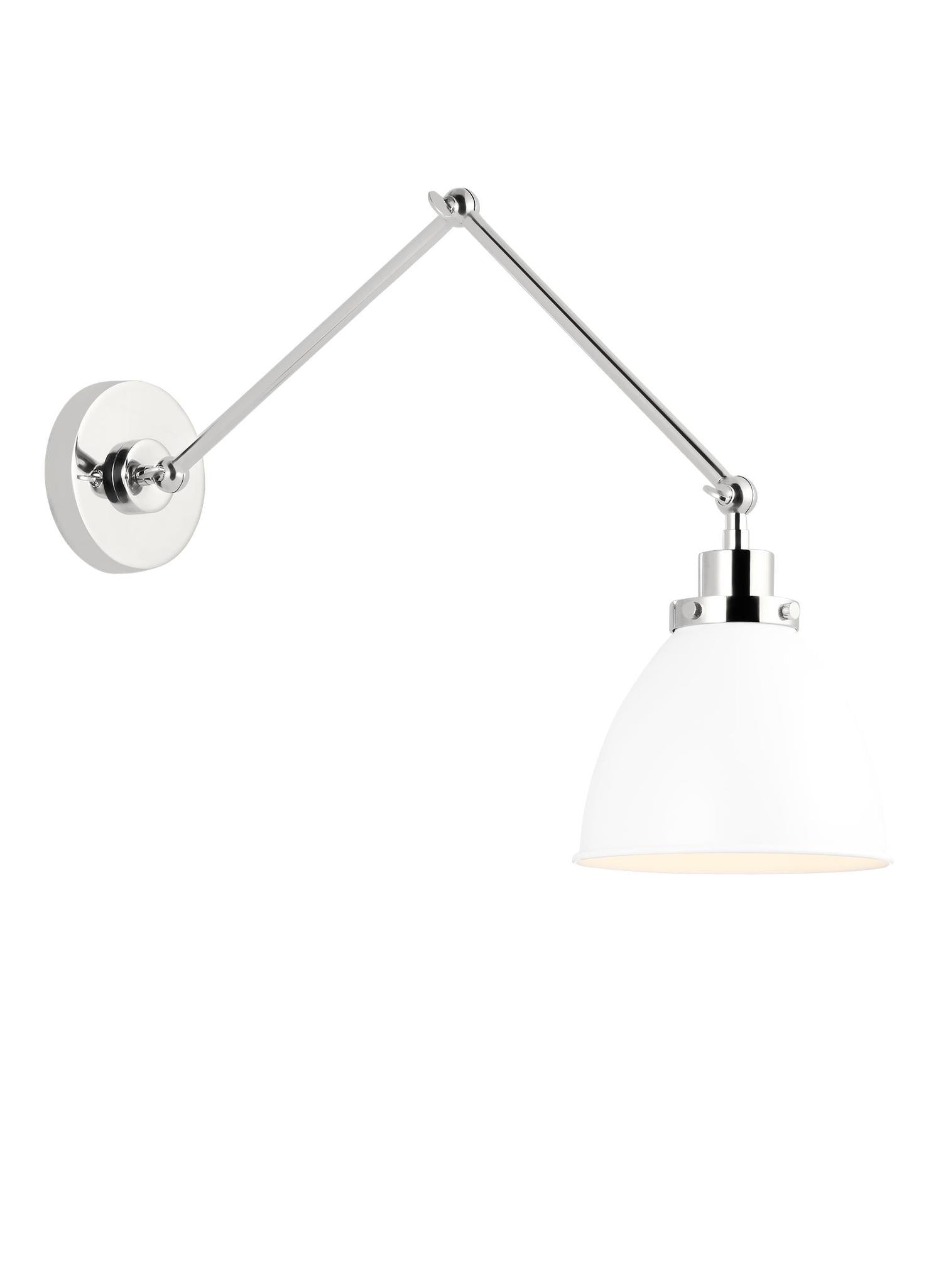 VISUAL COMFORT STUDIO, WELLFLEET DOUBLE ARM DOME TASK SCONCE, WALL SCONCES