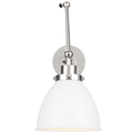 VISUAL COMFORT & CO., WELLFLEET DOUBLE ARM DOME TASK SCONCE, WALL SCONCES