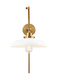 VISUAL COMFORT & CO., WELLFLEET DOUBLE ARM WIDE TASK SCONCE, WALL SCONCES