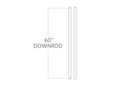 VISUAL COMFORT FAN DOWNROD | DR60AGP - DO NOT SHOW ON WEBSITE