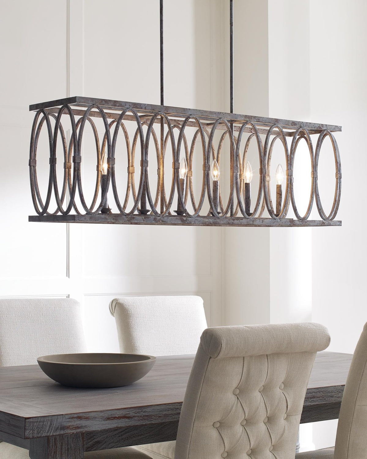 VISUAL COMFORT & CO., PATRICE LINEAR CHANDELIER, CHANDELIER LIGHT