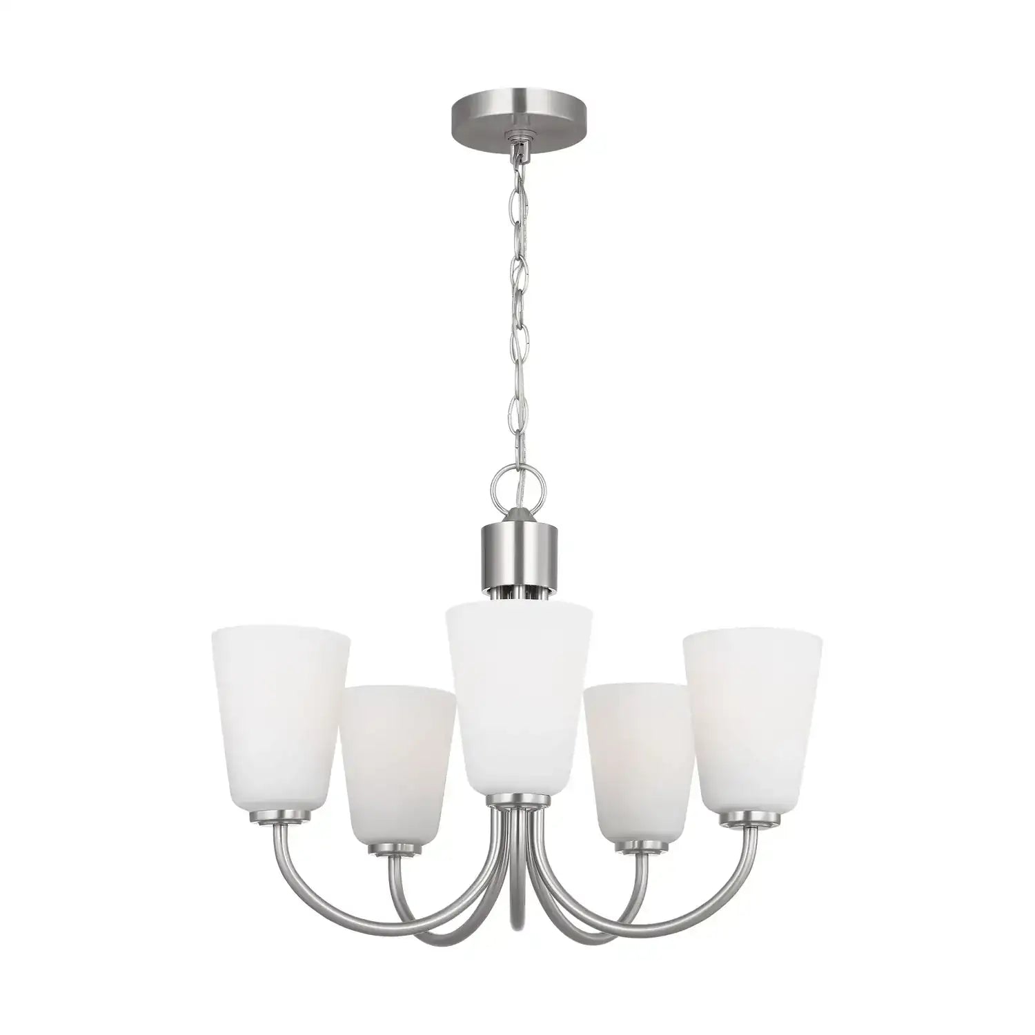 GENERATION LIGHTING, MILES FIVE LIGHT CHANDELIER, CHANDELIER LIGHT