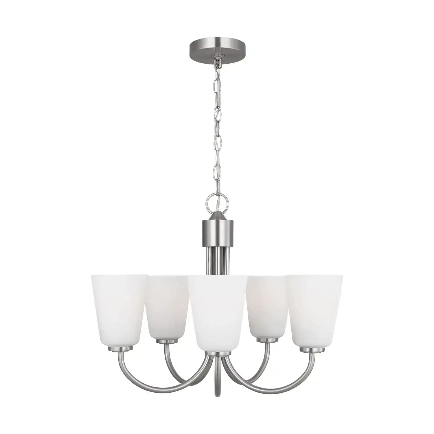 GENERATION LIGHTING, MILES FIVE LIGHT CHANDELIER, CHANDELIER LIGHT