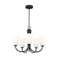 GENERATION LIGHTING, MILES FIVE LIGHT CHANDELIER, CHANDELIER LIGHT