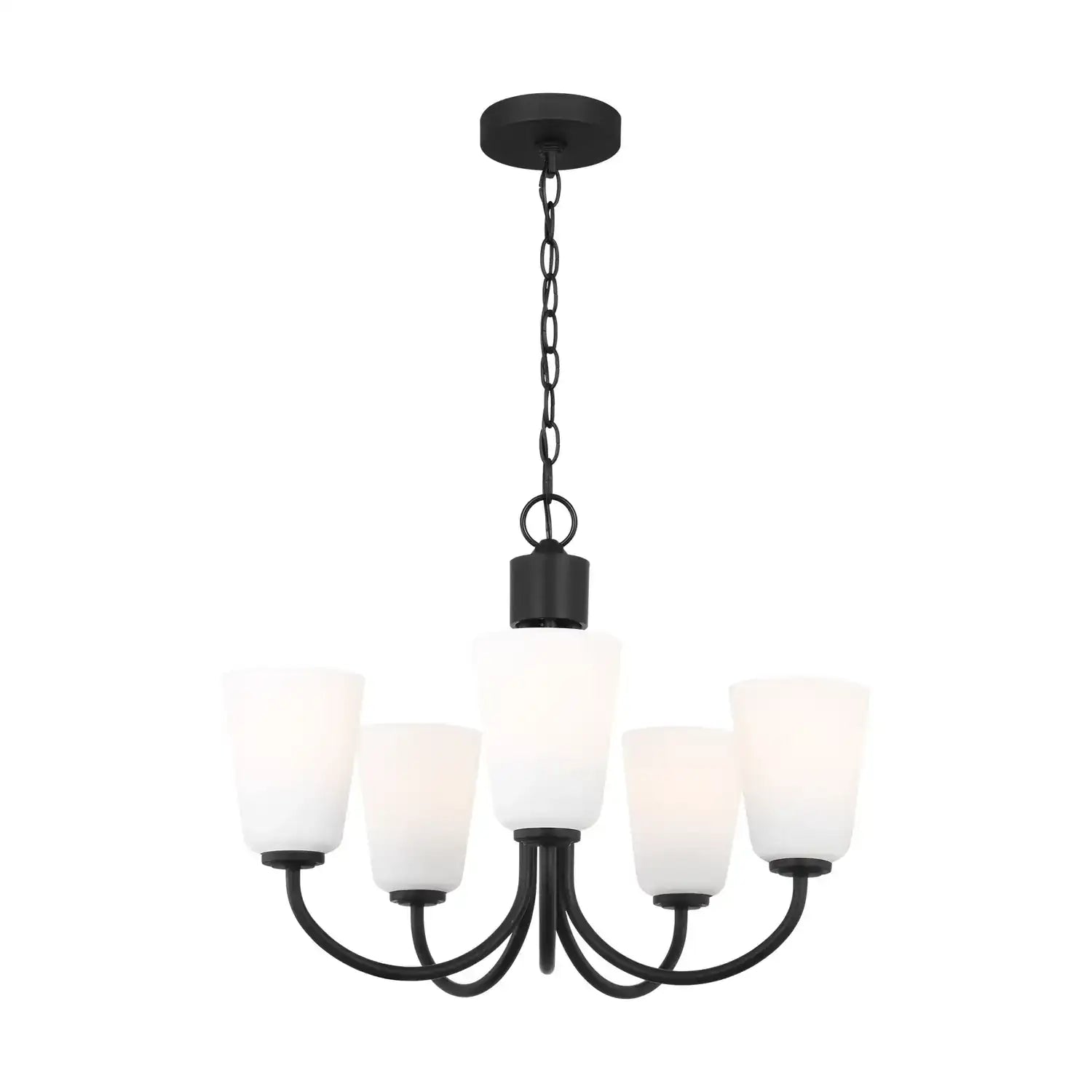 GENERATION LIGHTING, MILES FIVE LIGHT CHANDELIER, CHANDELIER LIGHT