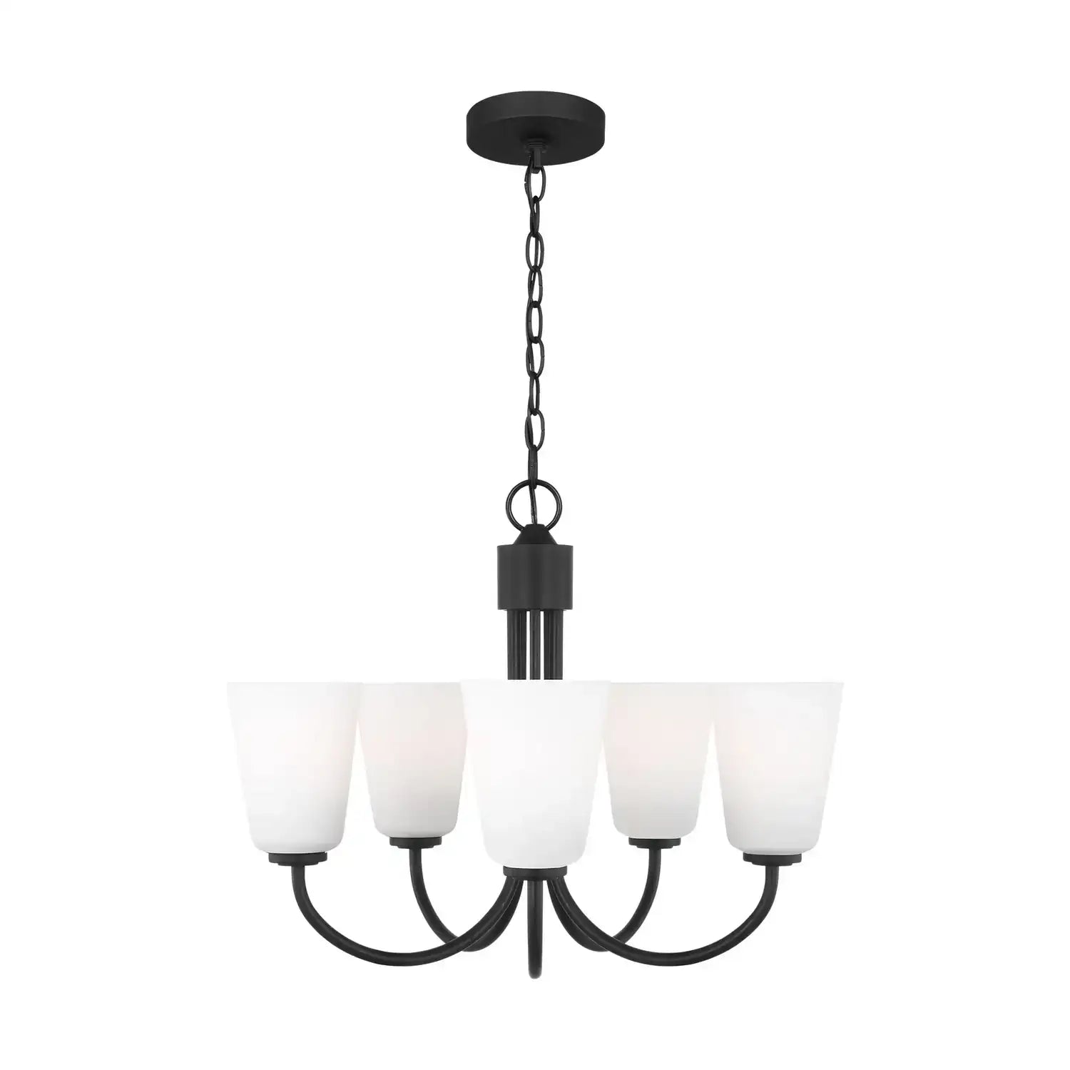 GENERATION LIGHTING, MILES FIVE LIGHT CHANDELIER, CHANDELIER LIGHT