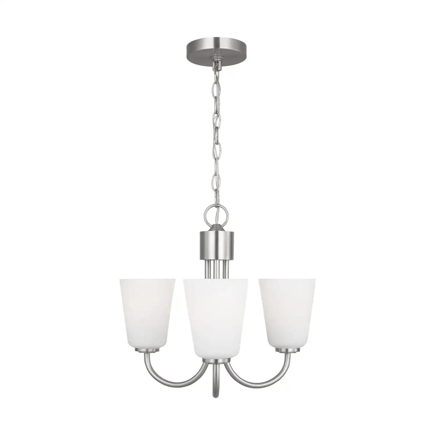 GENERATION LIGHTING, MILES THREE LIGHT CHANDELIER, CHANDELIER LIGHT