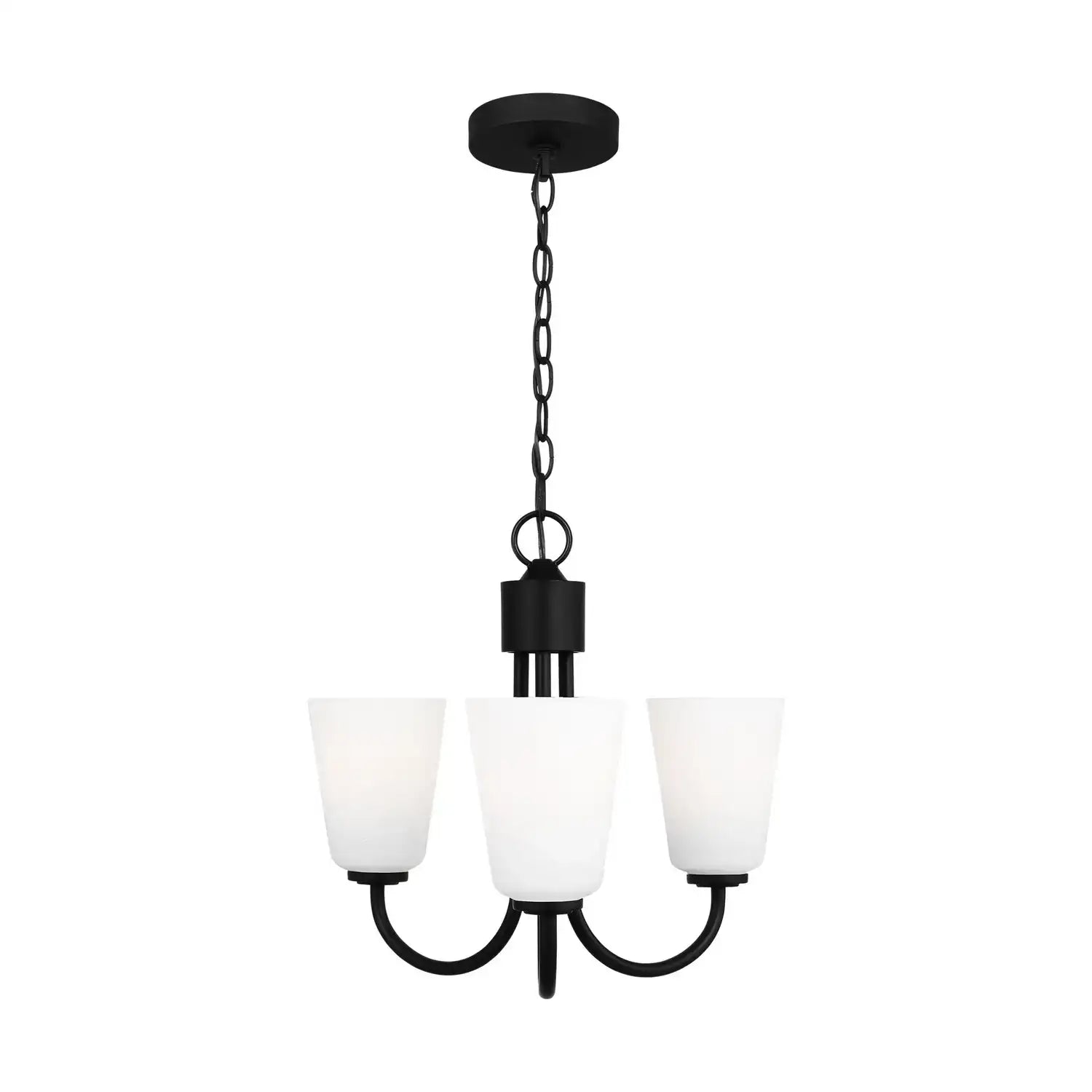 GENERATION LIGHTING, MILES THREE LIGHT CHANDELIER, CHANDELIER LIGHT