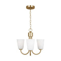 GENERATION LIGHTING, MILES THREE LIGHT CHANDELIER, CHANDELIER LIGHT