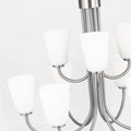 GENERATION LIGHTING, MILES NINE LIGHT CHANDELIER, CHANDELIER LIGHT