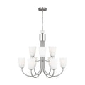 GENERATION LIGHTING, MILES NINE LIGHT CHANDELIER, CHANDELIER LIGHT