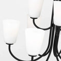 GENERATION LIGHTING, MILES NINE LIGHT CHANDELIER, CHANDELIER LIGHT