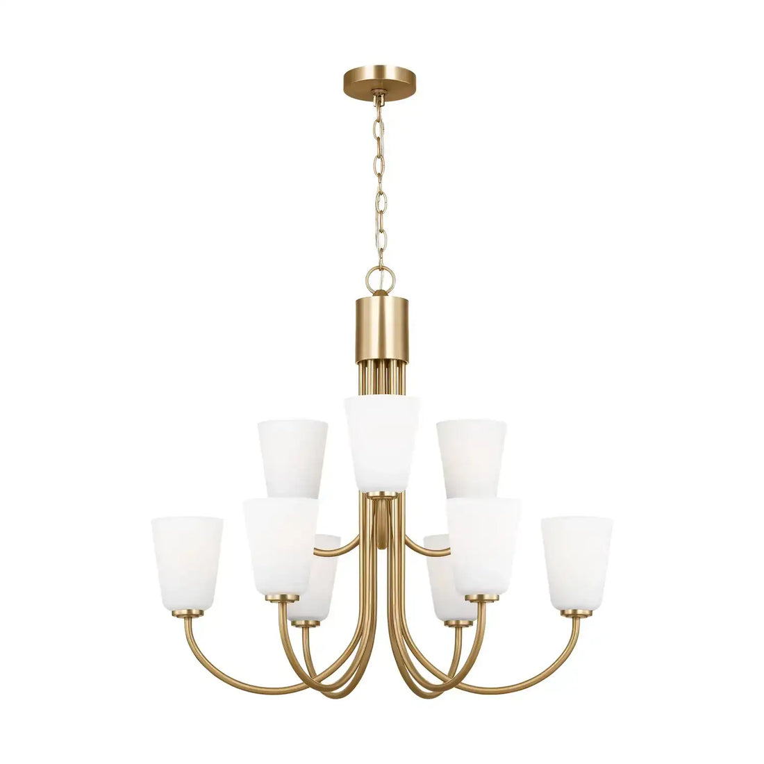 GENERATION LIGHTING, MILES NINE LIGHT CHANDELIER, CHANDELIER LIGHT