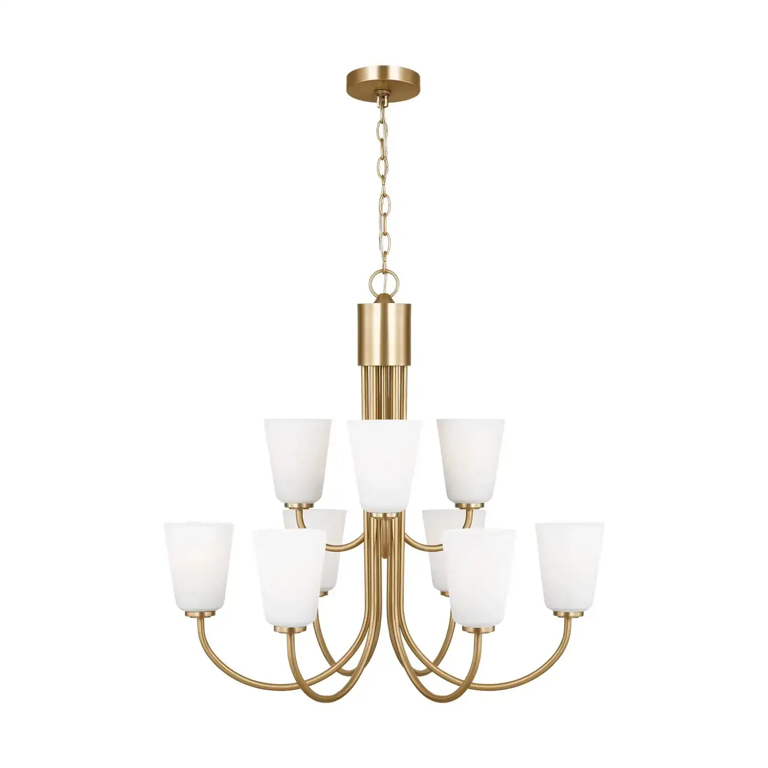 GENERATION LIGHTING, MILES NINE LIGHT CHANDELIER, CHANDELIER LIGHT