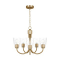 GENERATION LIGHTING, MILES FIVE LIGHT CHANDELIER, CHANDELIER LIGHT